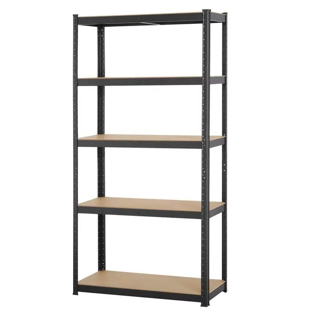 GENERICO - Estante Metálico Negro 5 Niveles 180x90x40 cm