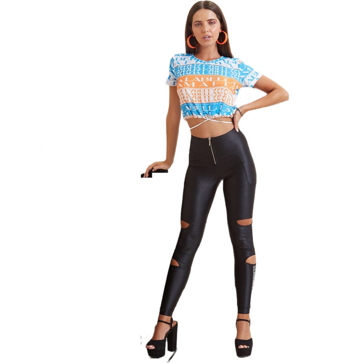 LABELLAMAFIA - Legging Acqua Negra LBM
