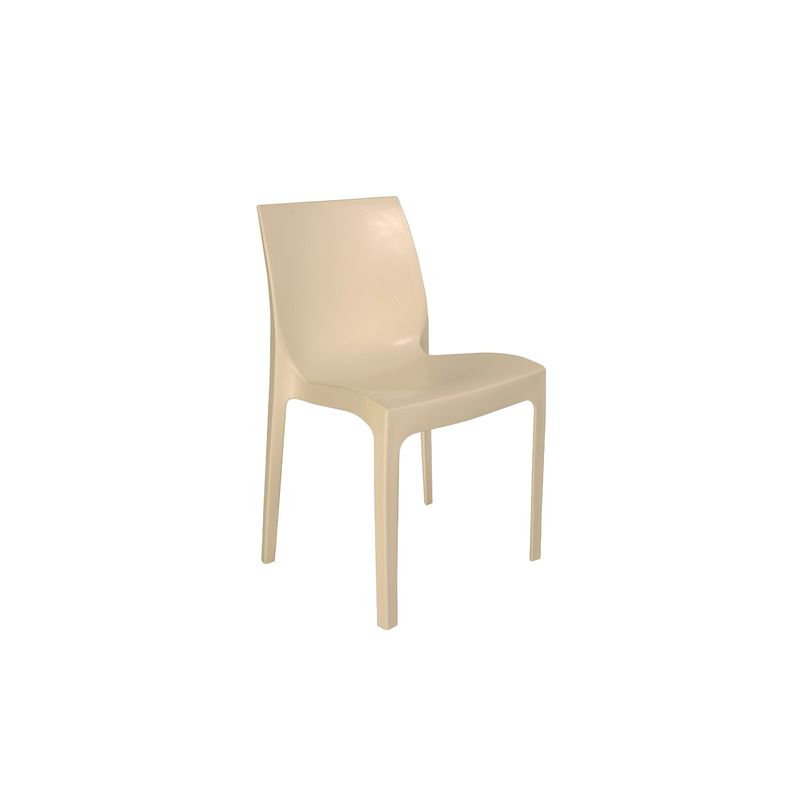 DVP - Silla Plástica Taupe Resistente Con Filtro Uv Dvp DVP
