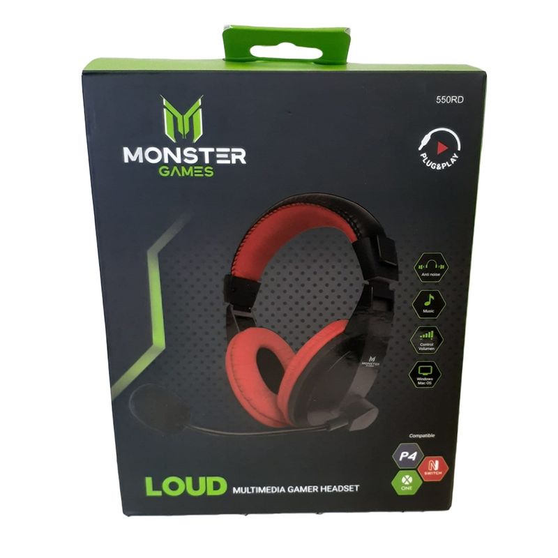 MONSTER - Audífono Monster Games 550 Ps4/ xbox / Switch /PC MONSTER