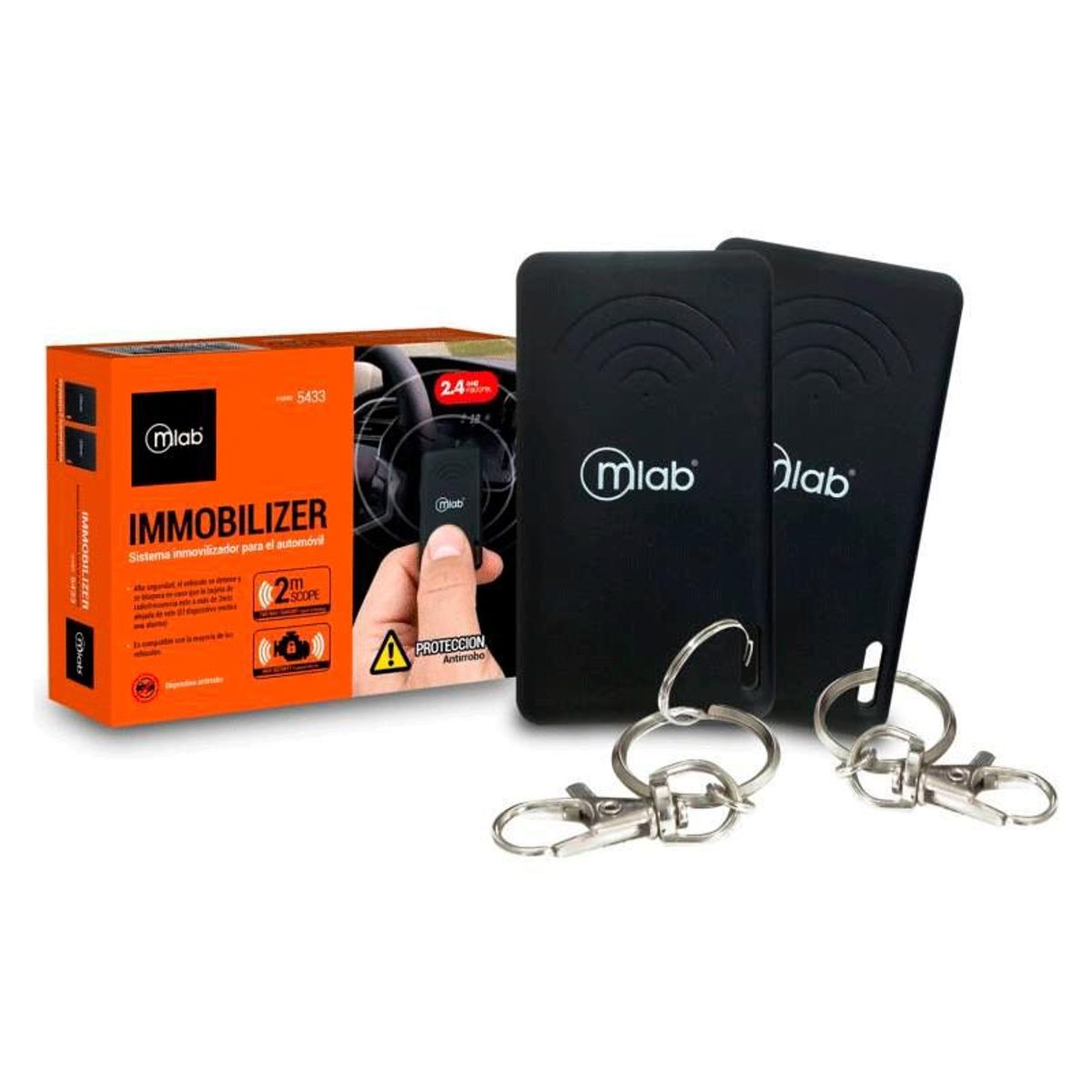 MLAB - Inmovilizador Para Auto Antirrobo - Antiportonazo Mlab 5433 MLAB