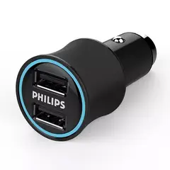 PHILIPS - Cargador Philips DLP2553V Automóviles Doble 12 Volts