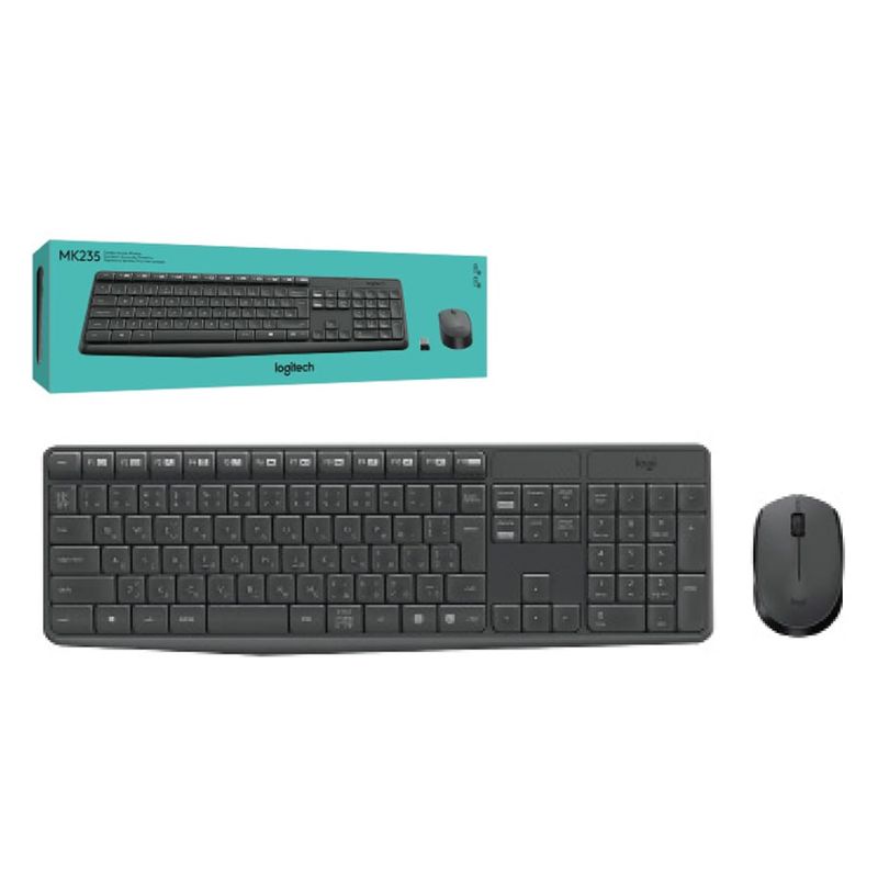 LOGITECH - Combo Teclado Y Mouse Inalámbrico Logitech Mk235 LOGITECH
