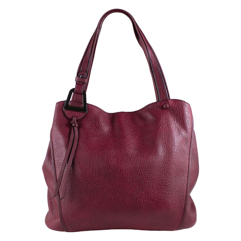 MAILEA - Cartera ecocuero para mujer burdeo