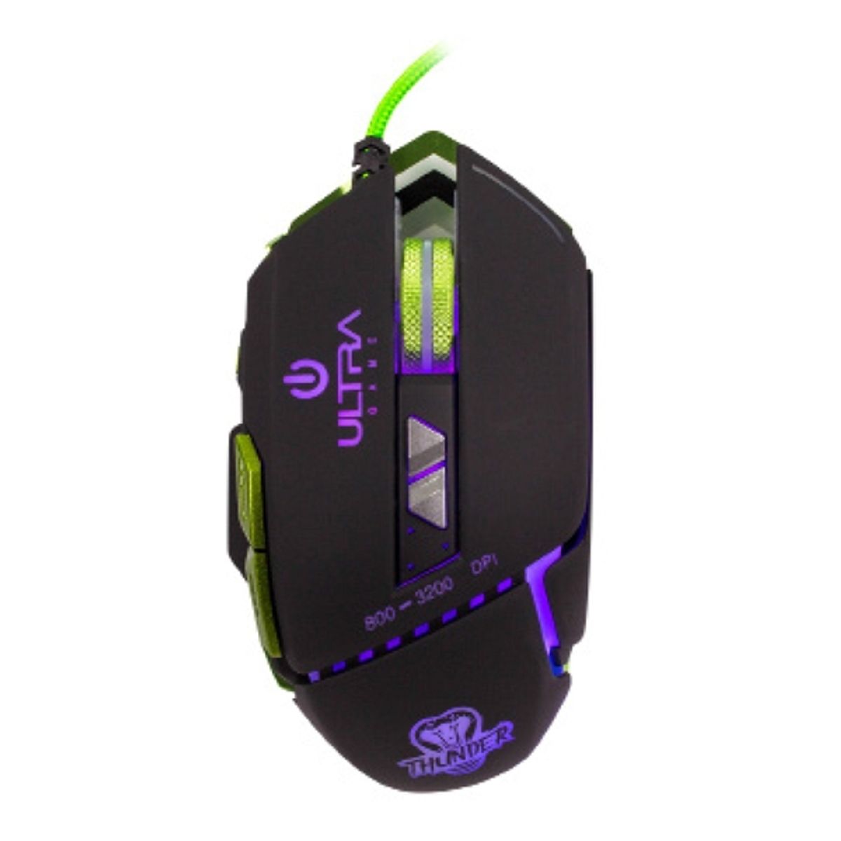 ULTRA - Mouse Gamer Ultra X16 RGB 7 botones 3200 Dpi Ultra
