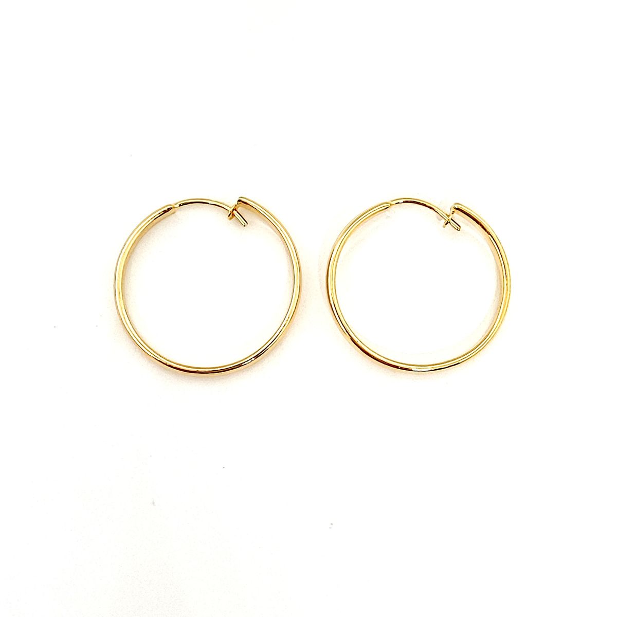 COGGIOLA - Aros Argollas 25mm Enchapado Oro 18K