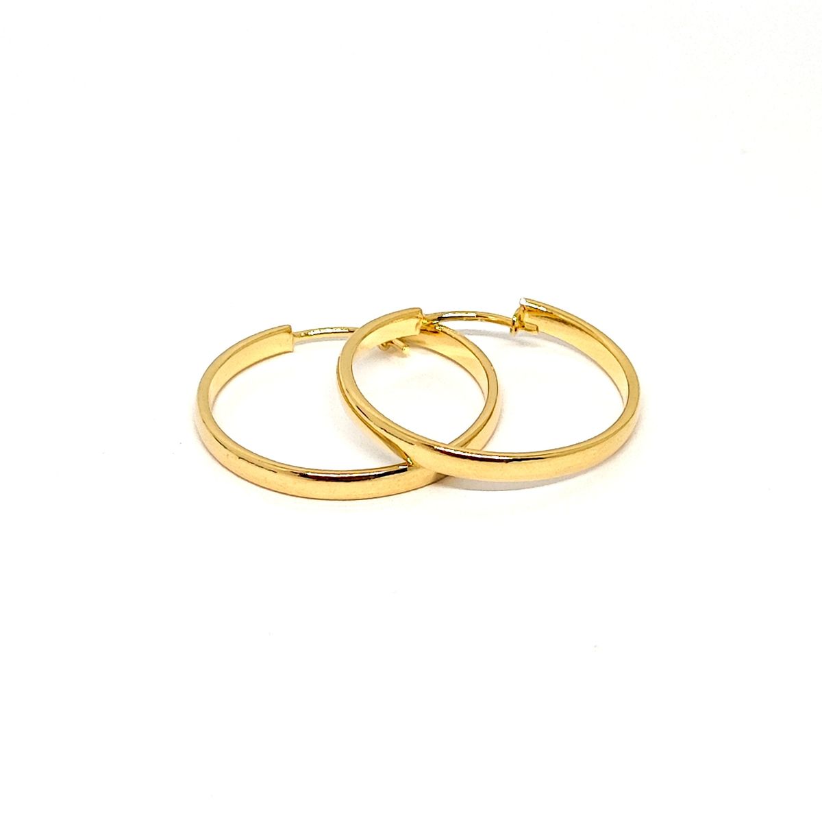 COGGIOLA - Aros Argollas 25mm Enchapado Oro 18K