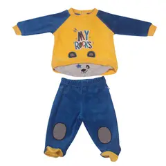 PILLIN - Conjunto Plush Bebe Niño Azul