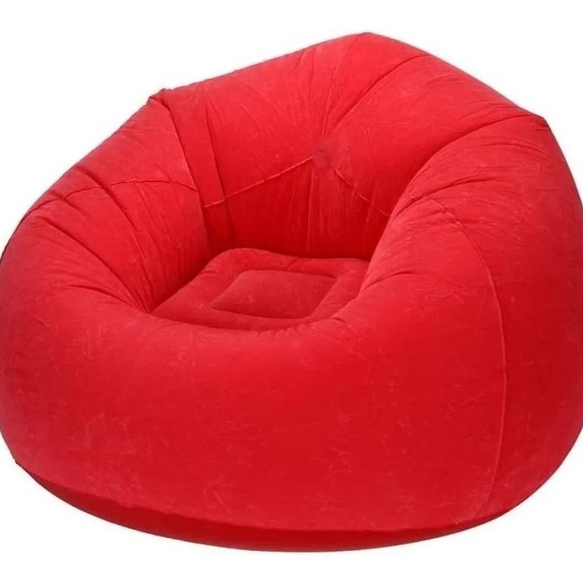 GENERICO - Sillón Inflable Puff Tumbona Reposa Rojo