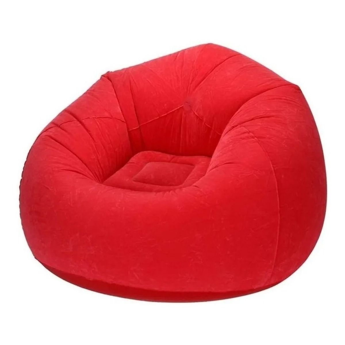GENERICO - Sillón Inflable Puff Tumbona Reposa Rojo