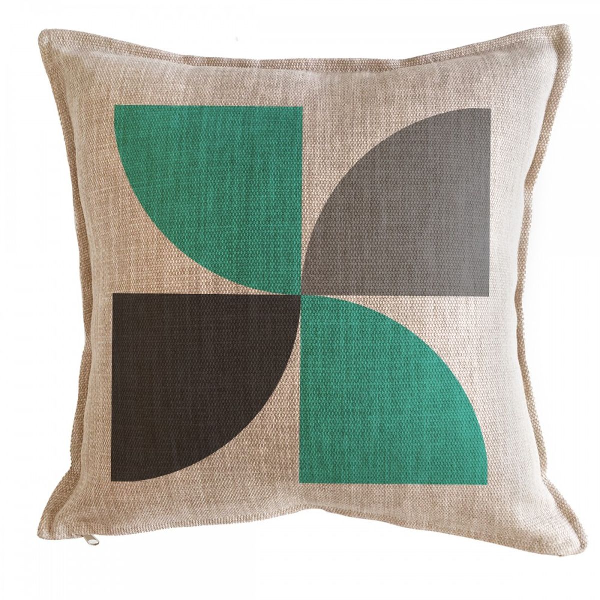 TUYO PRINT - Cojín Marta Remolino Verde - 45x45