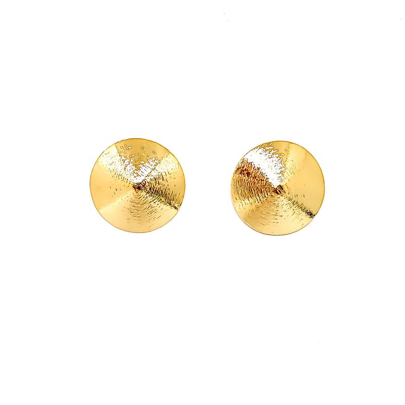 ANDREA COGGIOLA JOYAS - Aros Conos 25mm Enchapado Oro 18K