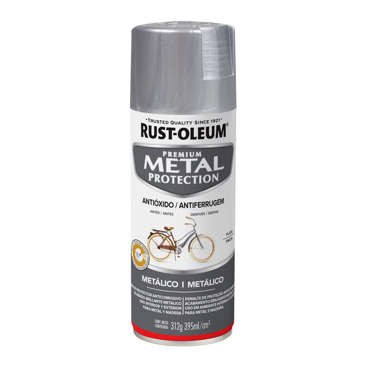 RUST OLEUM - Esmalte Anticorrosivo en Spray Metálico Plata