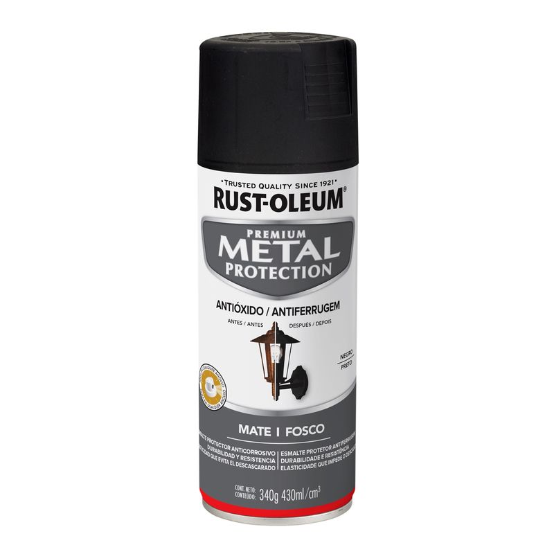 RUST OLEUM - Esmalte Anticorrosivo en Spray Negro Mate