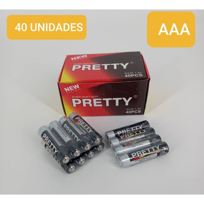 UNIVERSAL - CAJA PILAS AAA PRETTY