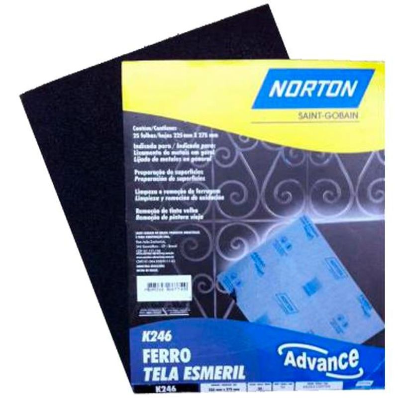 NORTON - Lija Metal Norton K246 80g X25ud / Superstore