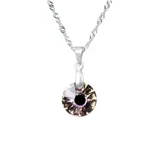 JOYAS MONTERO - Collar Paris Cristal Genuino Vitral Light