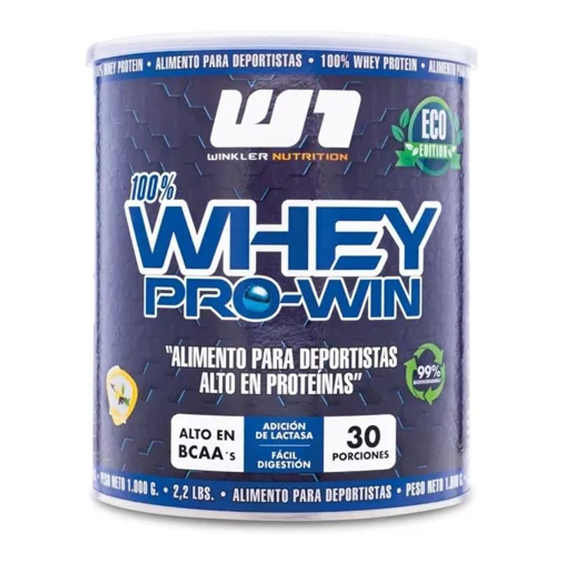 WINKLER NUTRITION - Proteina Pro Win 100% Whey 1 Kg 30 Serv Winkler Cookies