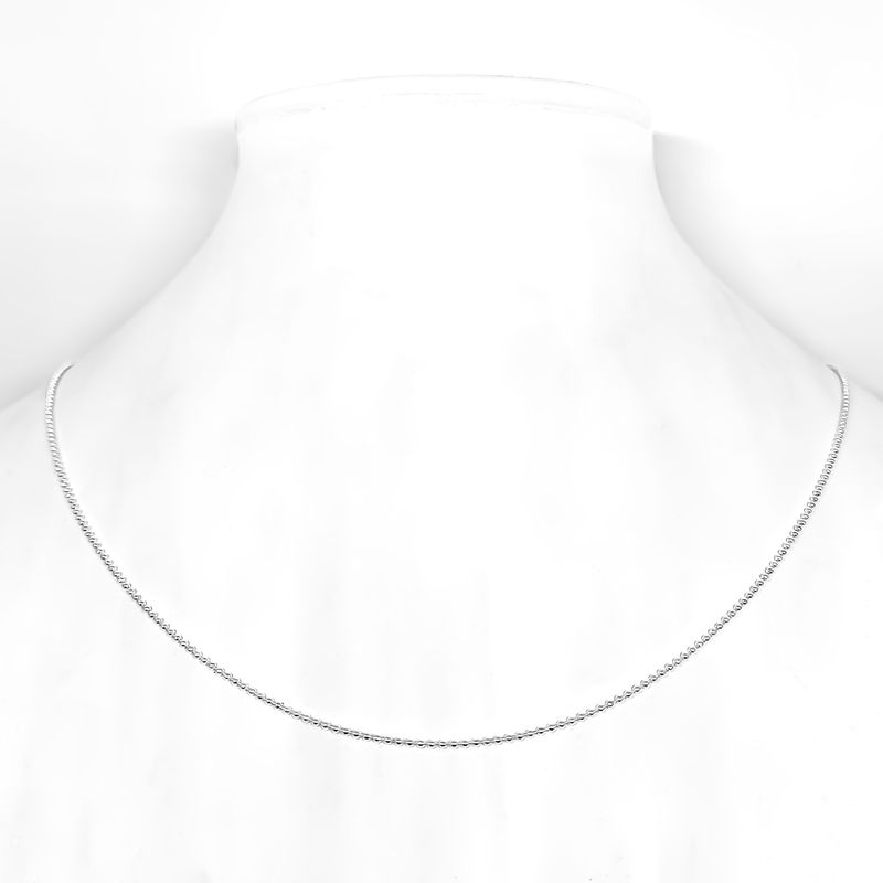 ANDREA COGGIOLA JOYAS - Cadena Mini Bolas 40cm Plata Fina 925