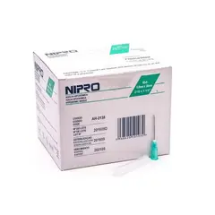 NIPRO - Aguja Hipodermica 21g X 1 Caja 100 Unidades