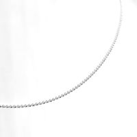 Cadena Mini Bolas 45cm Plata Fina 925.
