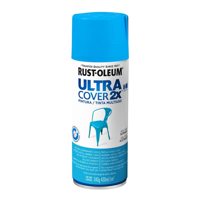RUST OLEUM - Pintura Multiuso en Spray Azul Oasis Satinado