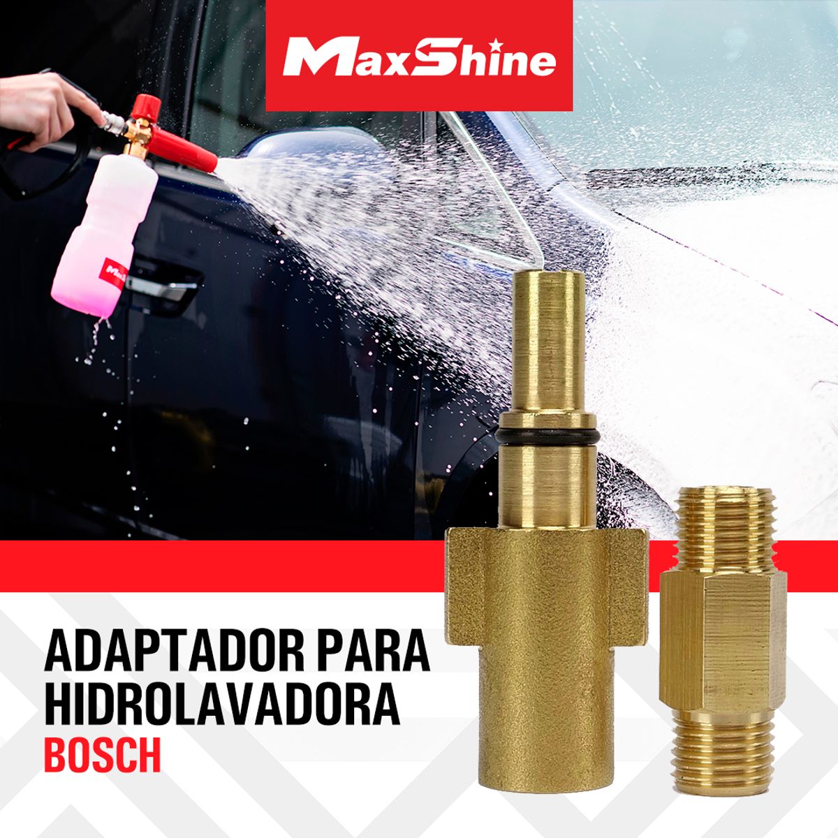 MAX SHINE - Adaptador Bosch Para Canon Foam Maxshine