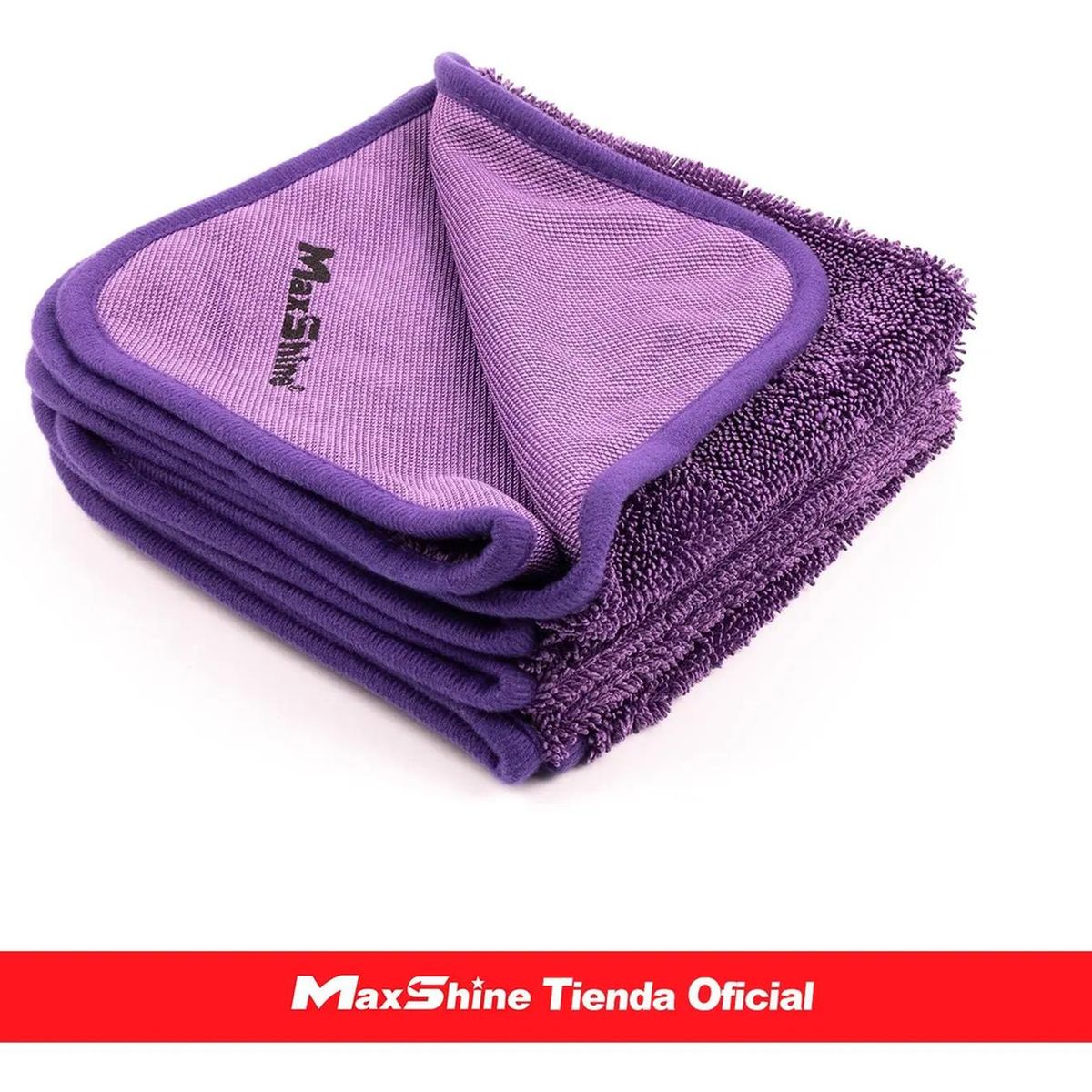 MAX SHINE - Kit 3 Toallas de Lazo Trenzado Simple 600 GSM Maxshine