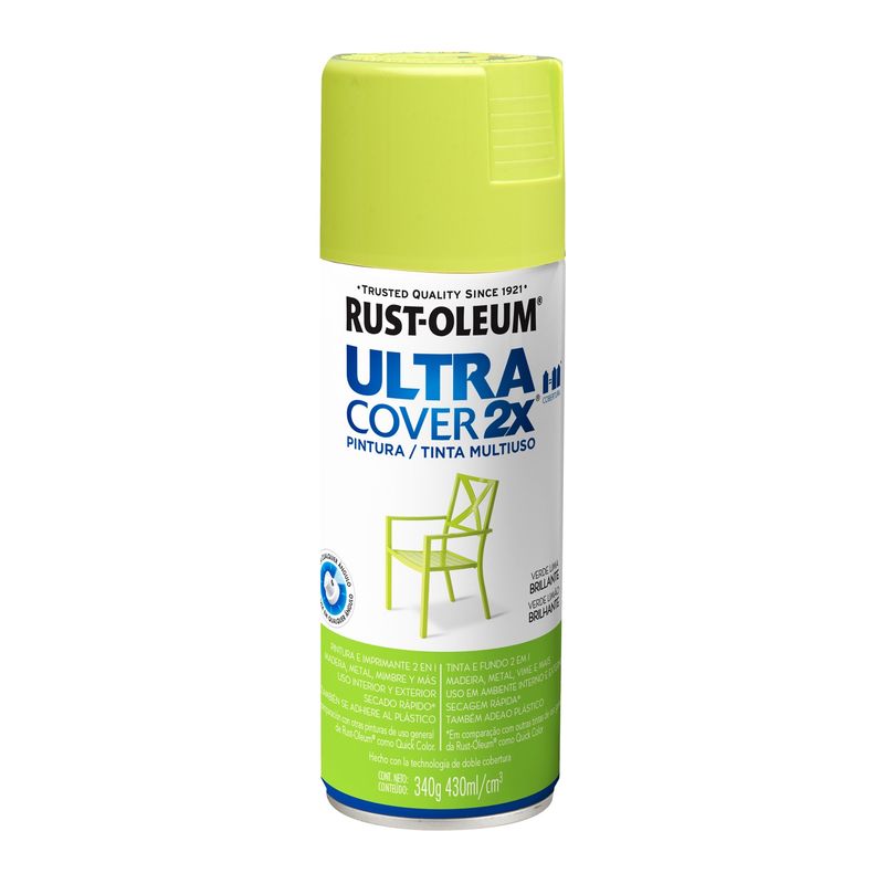 RUST OLEUM - Pintura Multiuso en Spray Verde Lima Brillante