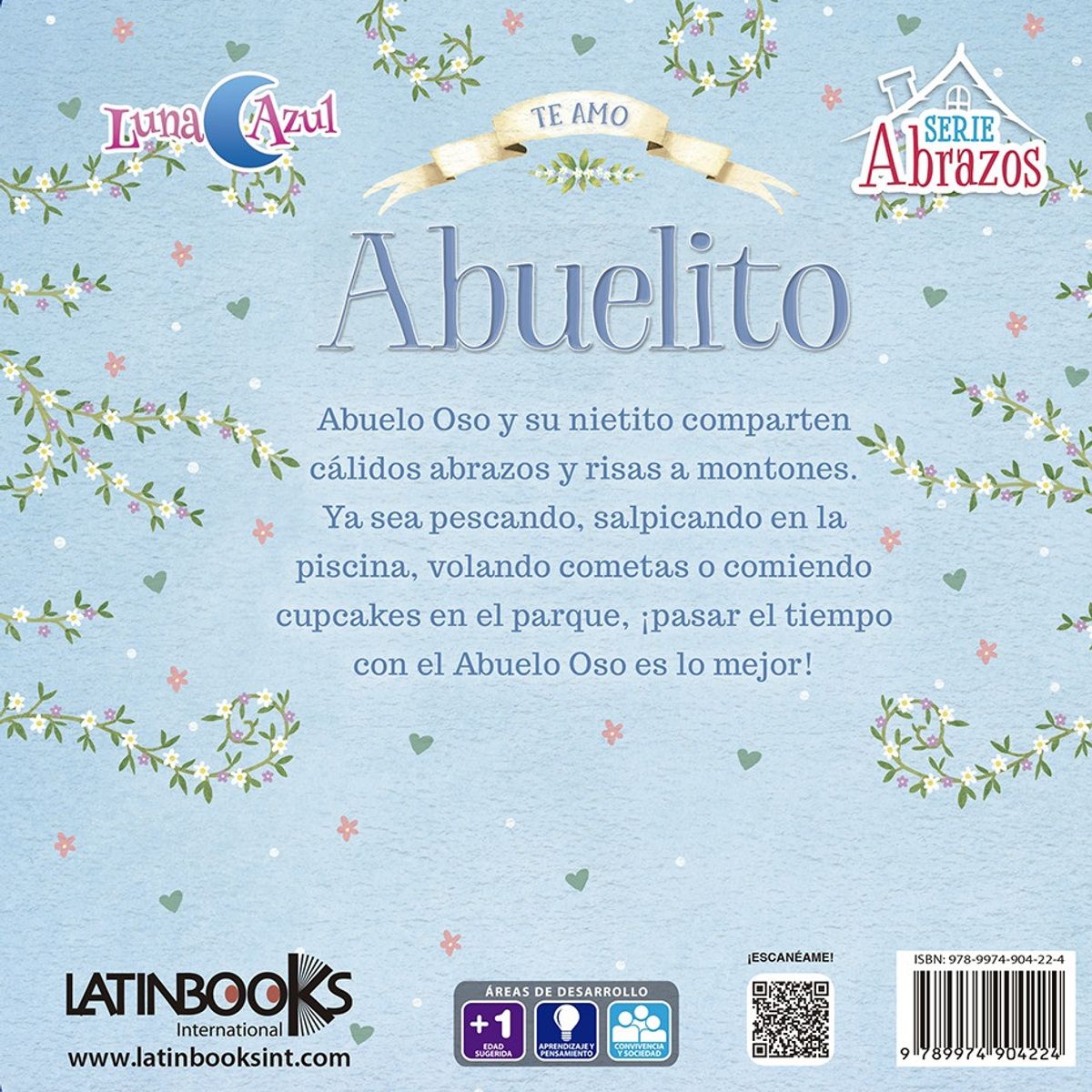 LATINBOOKS - Luna Azul - Abrazos - Te Amo; Abuelito