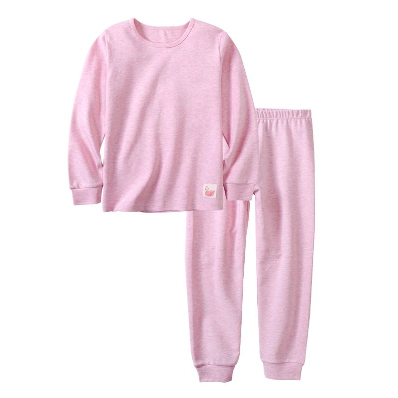 ZETA - Pijama Niñas Algodón Unicolor Largo Rosado