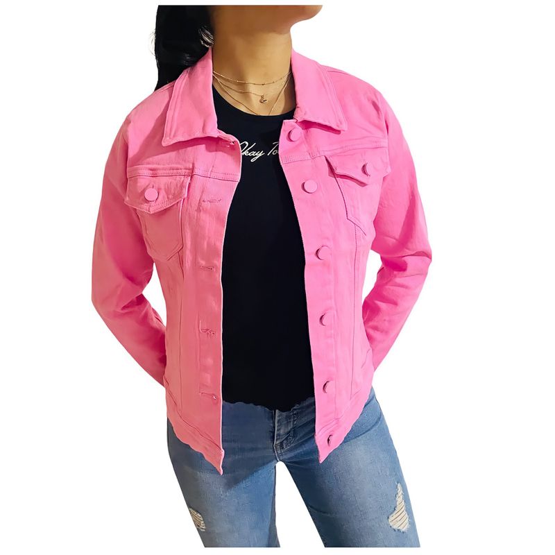 D'JOE - Chaqueta Jeans Mezclilla Colors Mujer