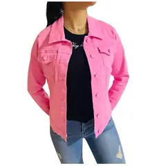 D'JOE - Chaqueta Jeans Mezclilla Colors Mujer