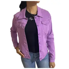 D'JOE - Chaqueta Jeans Mezclilla Colors Mujer