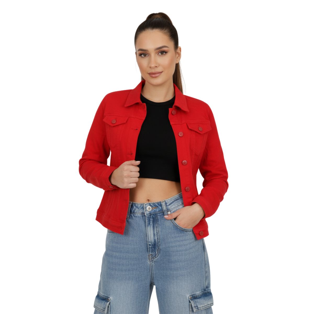 D'JOE - Chaqueta Jeans Mezclilla Colors Mujer