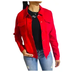 BOSSY - Chaqueta Jeans Mezclilla Colors Mujer