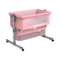 Cuna Colecho Bebé Con Mosquitero Rosada