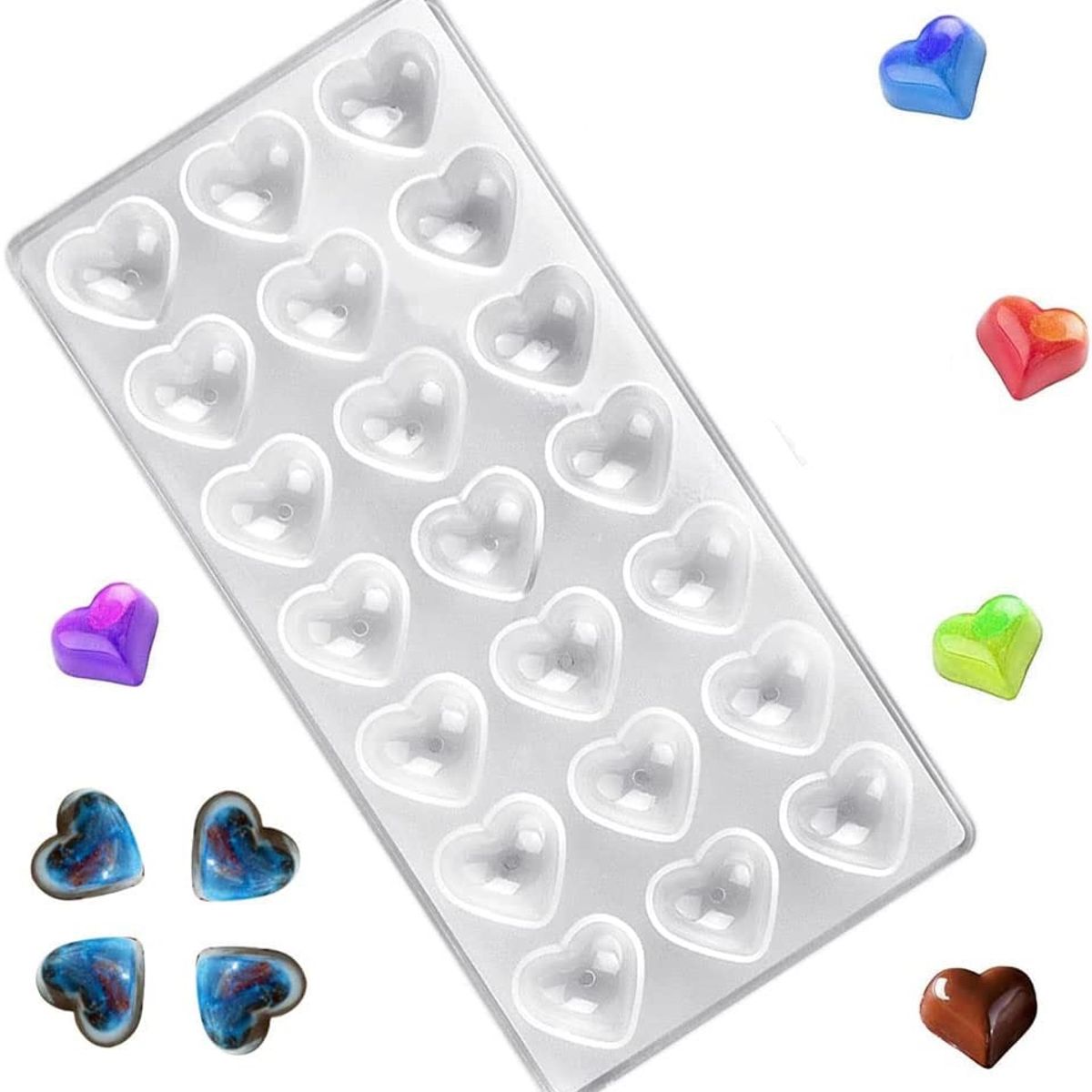 PASTELERIUS - Molde Chocolate Acrilico Molde De Chocolate Molde De Corazón