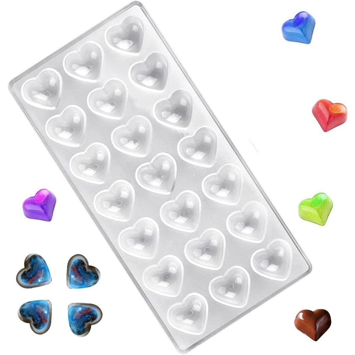 PASTELERIUS - Molde Chocolate Acrilico Molde De Chocolate Molde De Corazón