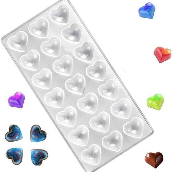 PASTELERIUS - Molde Chocolate Acrilico Molde De Chocolate Molde De Corazón