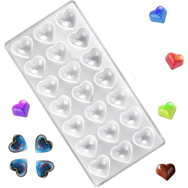 PASTELERIUS - Molde Chocolate Acrilico Molde De Chocolate Molde De Corazón