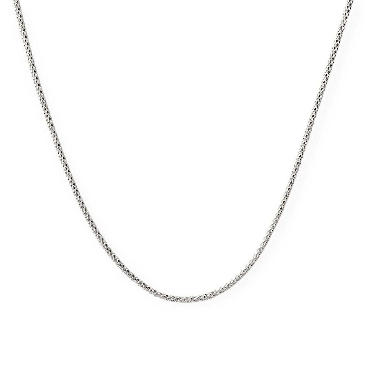 COGGIOLA - Cadena Cordón Espuma 50cm Plata Fina 925