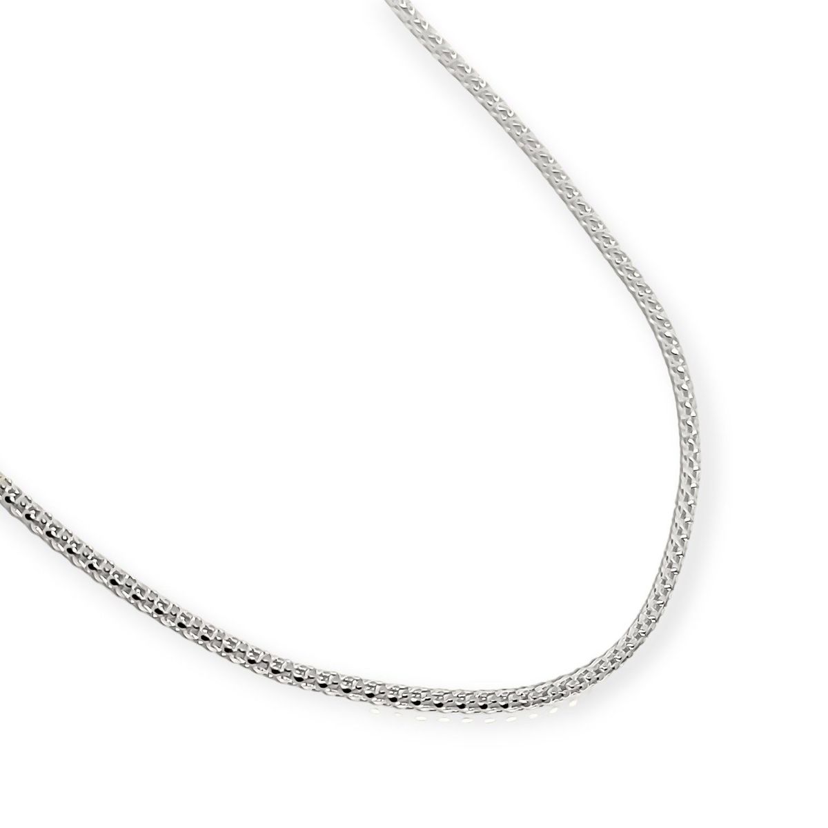 COGGIOLA - Cadena Cordón Espuma 50cm Plata Fina 925