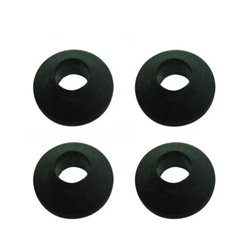 GENERICO - Pack De 4 Gomas Negras Para Vástago De Llave Ajuste Grifería
