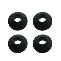GENERICO - Pack De 4 Gomas Negras Para Vástago De Llave Ajuste Grifería