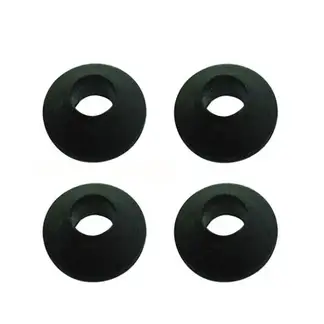 GENERICO - Pack De 4 Gomas Negras Para Vástago De Llave Ajuste Grifería