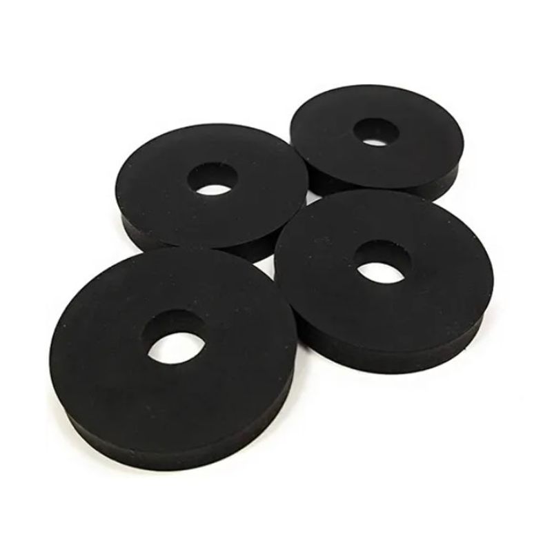 GENERICO - Pack De 4 Gomas Corrientes Negras De 1/2 De Ajuste Grifería