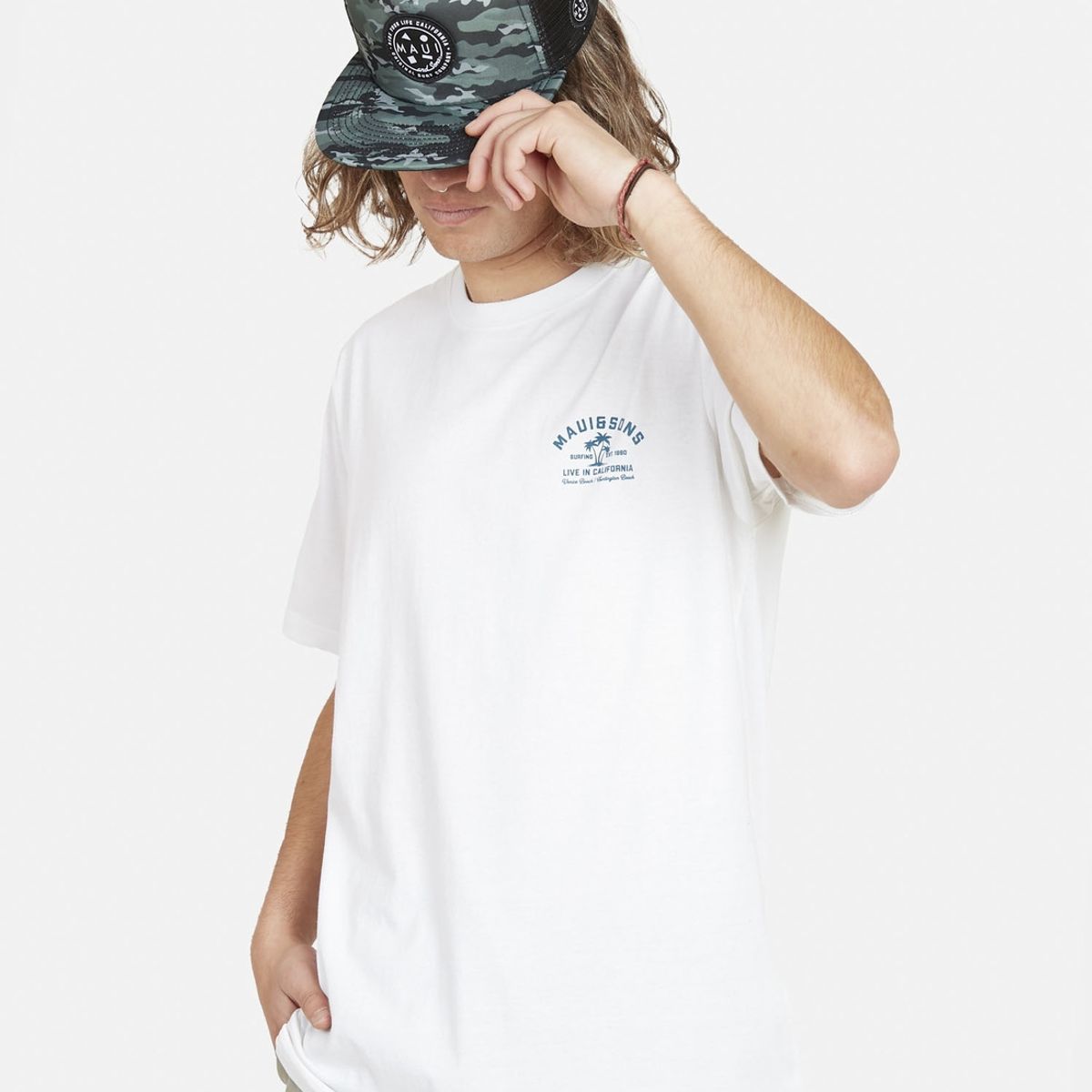 MAUI AND SONS - Pack Polera Jockey 5AV1561 Hombre Blanco Maui and Sons