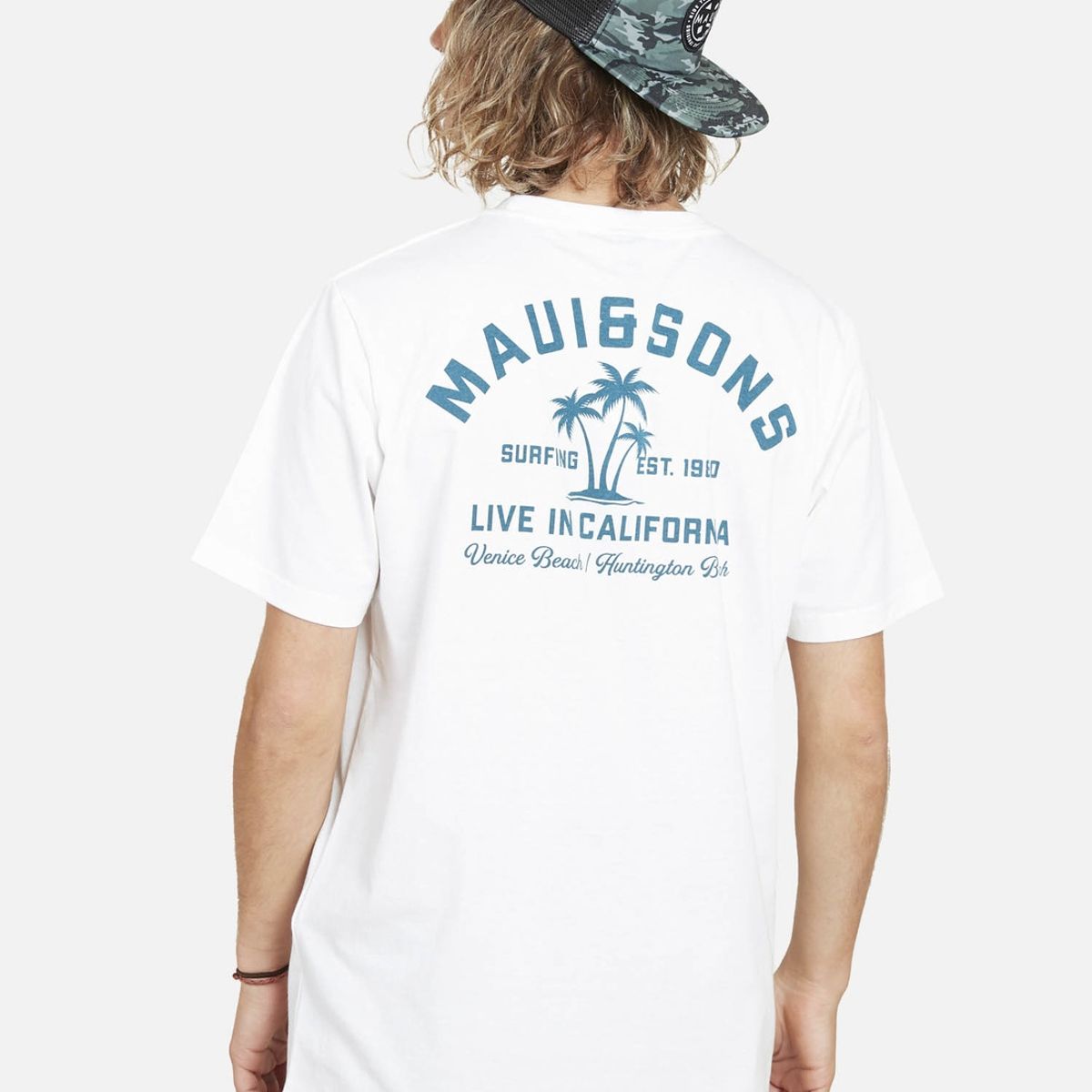 MAUI AND SONS - Pack Polera Jockey 5AV1561 Hombre Blanco Maui and Sons