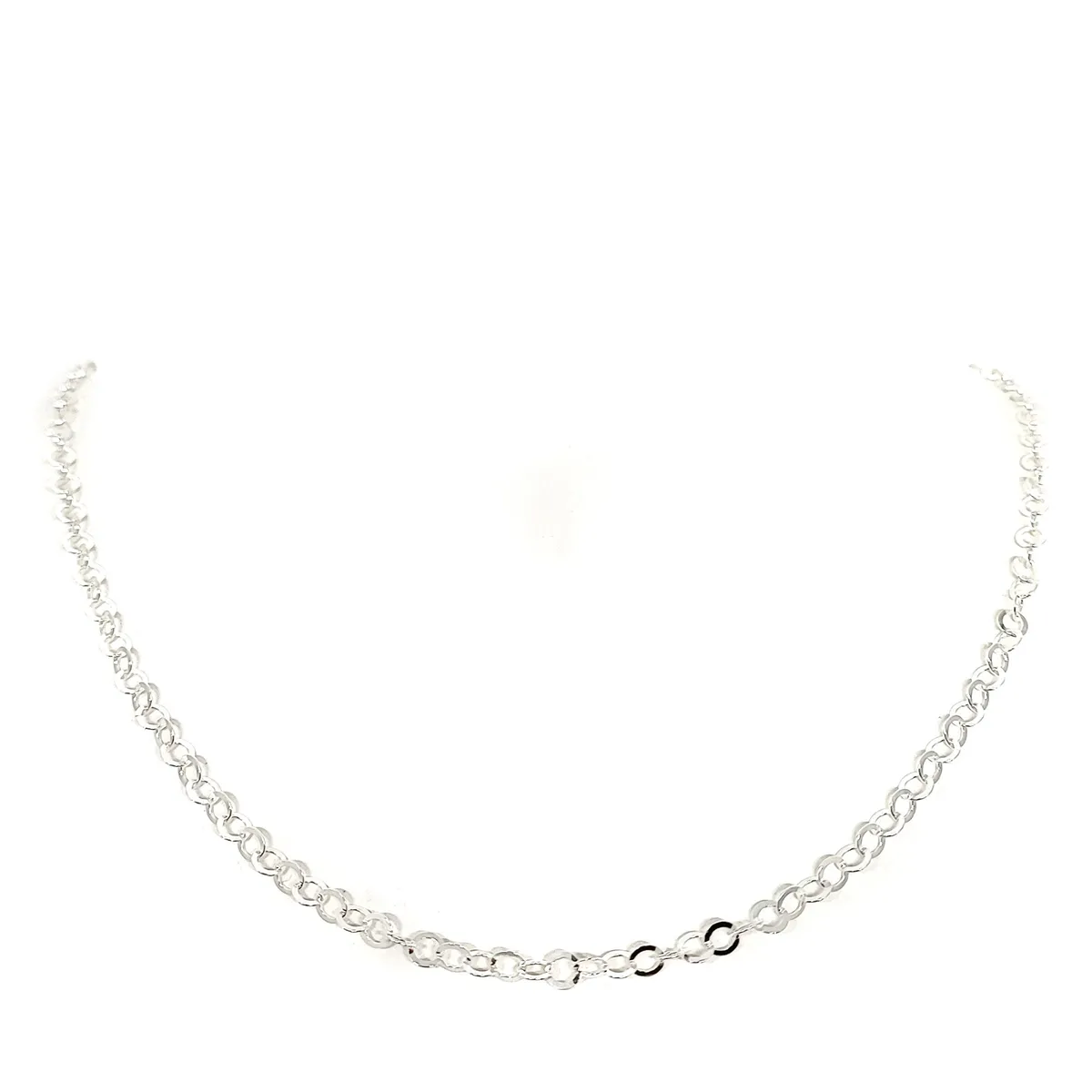 ANDREA COGGIOLA JOYAS - Cadena Espejo 60cm Plata Fina 925